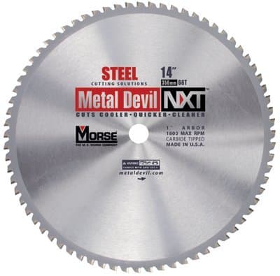 MK Morse 14" Metal Devil NXT Carbide-Tipped Circular Saw Blades
