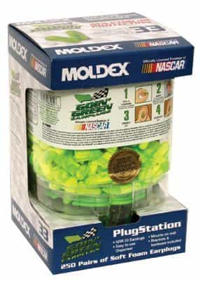 Moldex 33 dB Small Foam Bright Green PlugStation Earplug Dispensers