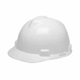 White V-Gard Slotted Hard Hat