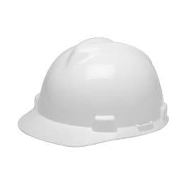 MSA White V-Gard Slotted Hard Hat