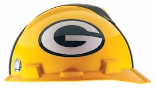 MSA Green Bay Packers Officially-Licensed NFL V-Gard Helmet