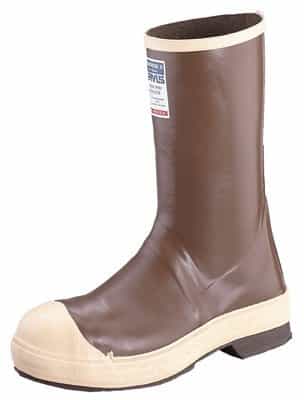 Size 11 Copper, Tan Neoprene Steel Toe Boots