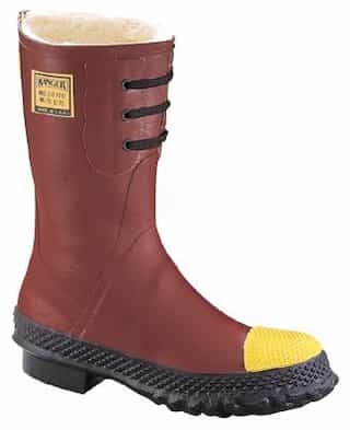 Size 10 Insulated Rubber Steel Toe Boots