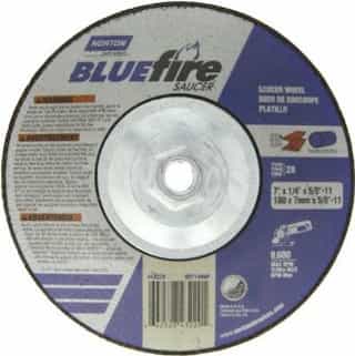 7" x 1/4" x 5/8-11" BlueFire Depressed Center Wheels