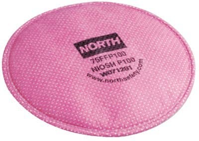 North Safety  P100 Dust Resistant Pancake Series Filters