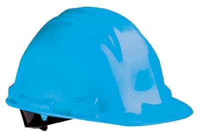 North Safety  Sky Blue A-Safe Safety Cap w/Rain Trough