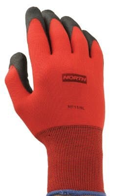 North Safety  NorthFlex Red Foamed PVC Palm Coated Gloves