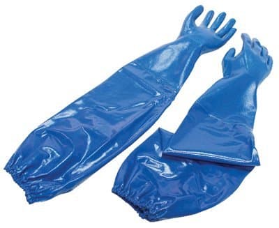 Size 10 Blue Nitri-Knit Supported Nitrile Gloves