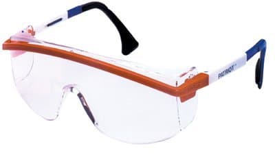 Black Frame Polycarbonate Lens Astrospec Safety Glasses