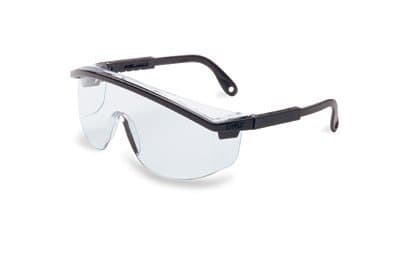 Black Astrospec 3000 Eyewear w/ Anti-Scratch Hard Coat Clear Lenses