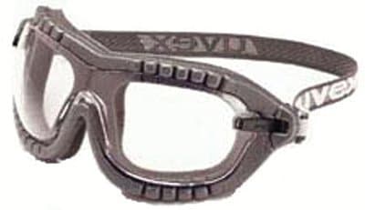 Black Frame Clear Lens Fury Safety Goggles