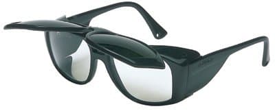 Black Frame Horizon Welding Flip Glasses