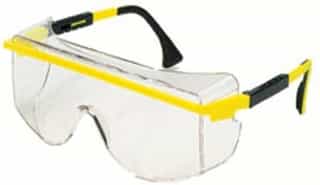 Black Frame Gray Lens Over-The-Glass 3001 Safety Spectacles