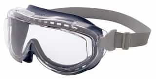 Navy Frame Clear Polycarbonate Lens Flex Seal Goggles