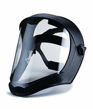 Bionic Face Shield w/ Clear Polycarbonate Visor and Black Matte Shell