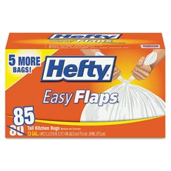 Hefty Easy Flap Tall 13 Gallon Trash Bags