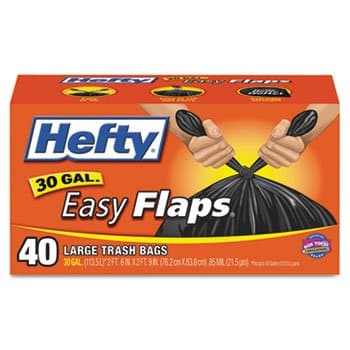 Hefty Easy Flap 30 Gallon Trash Bags