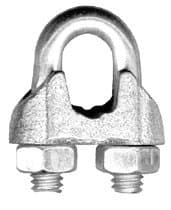 1/4" Malleable Wire Rope Clips