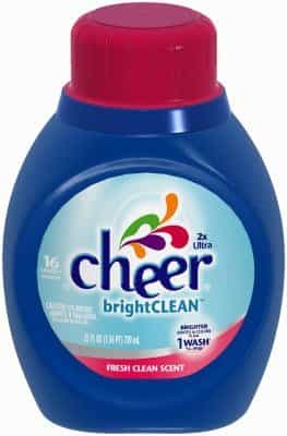 Cheer 2X Ultra Concentrated Bright Clean Fresh Scent Liquid Laundry Detergent 25 oz.