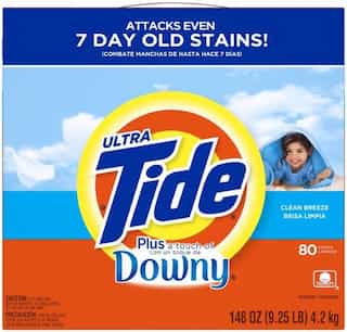 Tide Ultra w/a Touch of Downy Powder Detergent Clean Breeze 148 Oz.