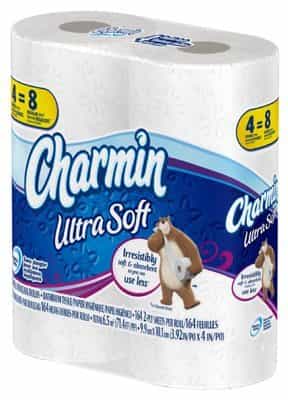 Charmin Ultra Soft 2-Ply Double Roll 4 Count