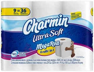 Charmin Ultra Soft 2-Ply Mega Roll 18 Count