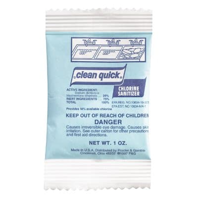 Procter & Gamble Powdered Chlorine-Based Sanitizer, 1oz Packet