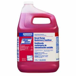 Sweet Scent, Clean Quick Broad Range Quaternary Sanitizer w/Test Strips-1 Gallon