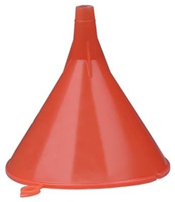 Red 8 oz Utility Plastic Funnel