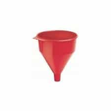 Red 2 Quart Polyethylene Plastic Funnel