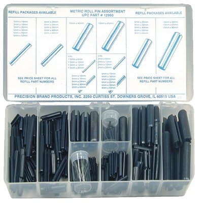 287 Piece Metric Roll Pin Assortment Kit