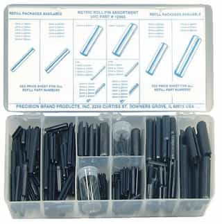 Precision 287 Piece Metric Roll Pin Assortment Kit