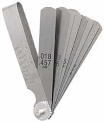 Standard Feeler Gauge Set 9 Blade
