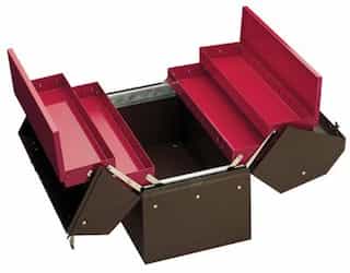 10" Red/Brown Steel Cantilever Tool Box