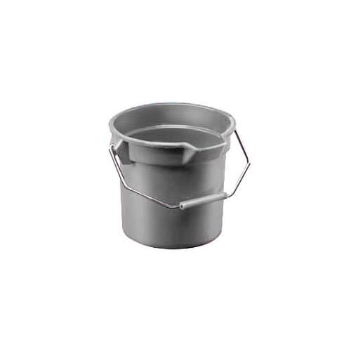 Rubbermaid Brute Gray Plastic Round 14 Gal Bucket w/ Pouring Spout