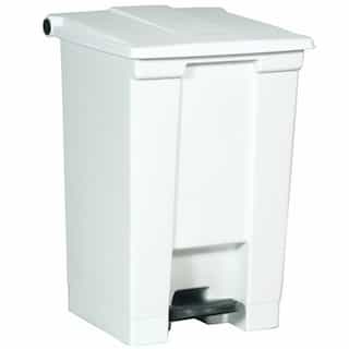 Rubbermaid White Plastic Fire-Safe Step-On 12 Gal Receptacle