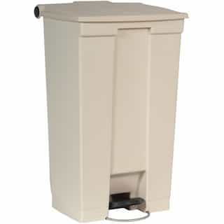Rubbermaid Beige Plastic Fire-Safe Step-On 23 Gal Receptacle