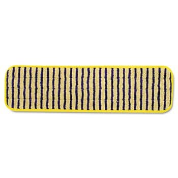 Rubbermaid HYGEN Yellow/Black 18 in. Microfiber Scrubber Mops
