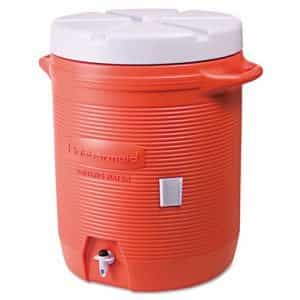 Orange 10 Gallon Cooler
