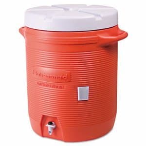 Rubbermaid Orange 10 Gallon Cooler