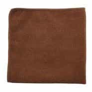 12" Brown Multipurpose Microfiber Cloths