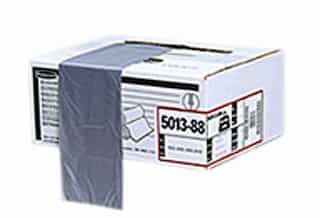 Gray, 50 Gallon 2 Mil Linear Low Density Can Liners-37w x 44h
