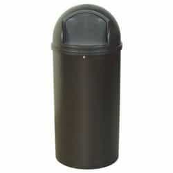 Rubbermaid Marshal Brown Classic 15 Gal Container w/ Hinged Door