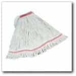 Rubbermaid White, Medium Cotton/Synthetic Swinger Loop Wet Mop Heads