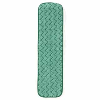 Green, Microfiber Wet Mopping Pad-18-in