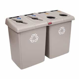 Rubbermaid Glutton Recycling Station 92 Gallon