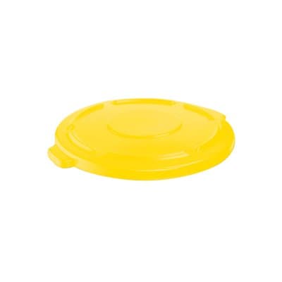 Rubbermaid Vented Brute 44 Gallon Trash Can Lid, Yellow