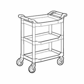 Rubbermaid Utility Cart, Red (Rubbermaid 3424-88 RED)