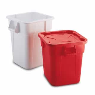 Rubbermaid Brute Container Square Polyethylene 40 Gal Gray