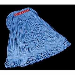 Rubbermaid Blue, Large Cotton/Synthetic Super Stitch Blend Mop Heads